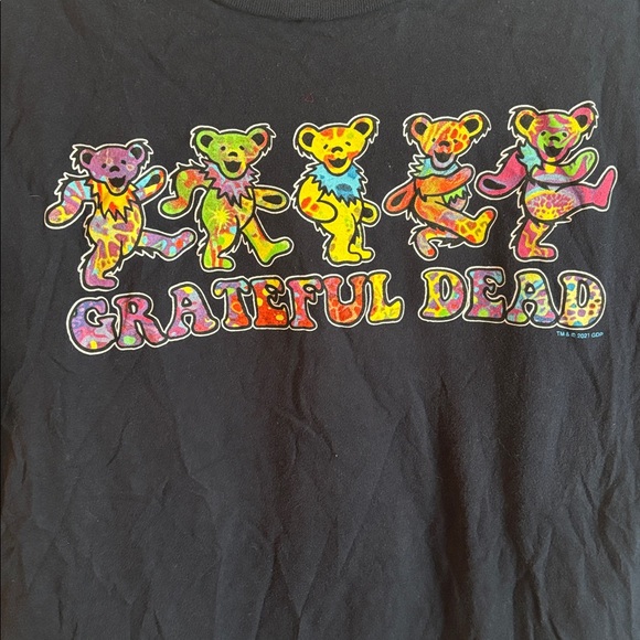 Grateful Dead | Navy Tee w/ Vibrant Dancing Bears Sz S - Picture 3 of 6